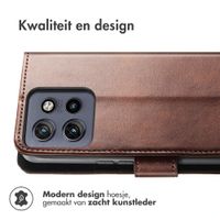 imoshion Luxe Bookcase Motorola Thinkphone 25 / Motorola Edge 50 Neo - Donkerbruin