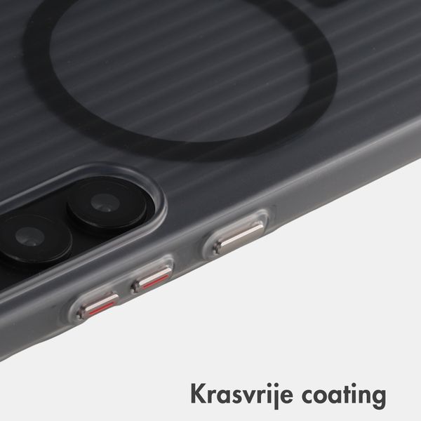 Accezz Lite Backcover met MagSafe | Fluted | Samsung Galaxy S25 - Grijs