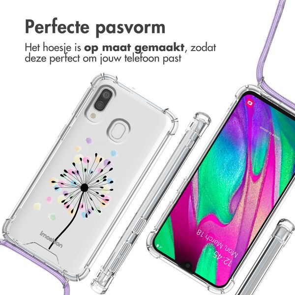 imoshion Design hoesje met koord Samsung Galaxy A40 - Sandstone Dandelion