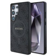 Guess Classic 4G Logo Backcover met MagSafe Samsung Galaxy S25 Ultra - Zwart