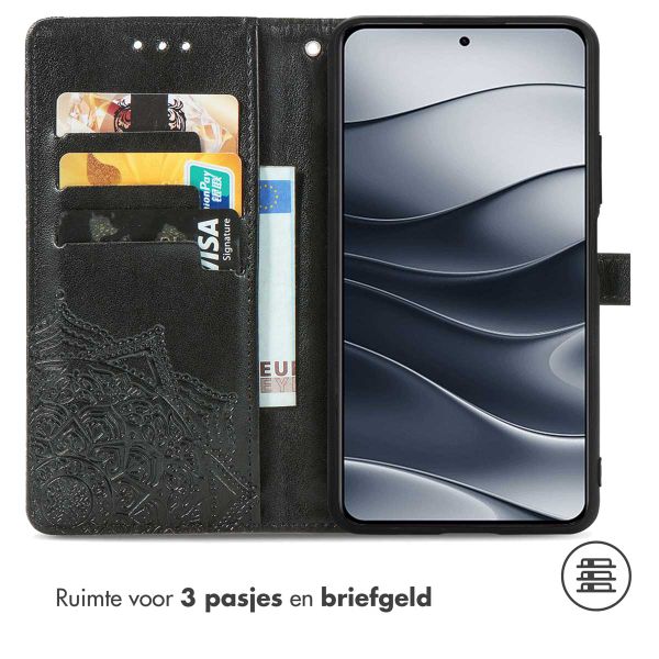 imoshion Mandala Bookcase Xiaomi Redmi Note 14 (5G) - Zwart