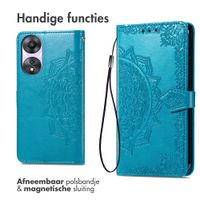 imoshion Mandala Bookcase Oppo A58 (4G) - Turquoise