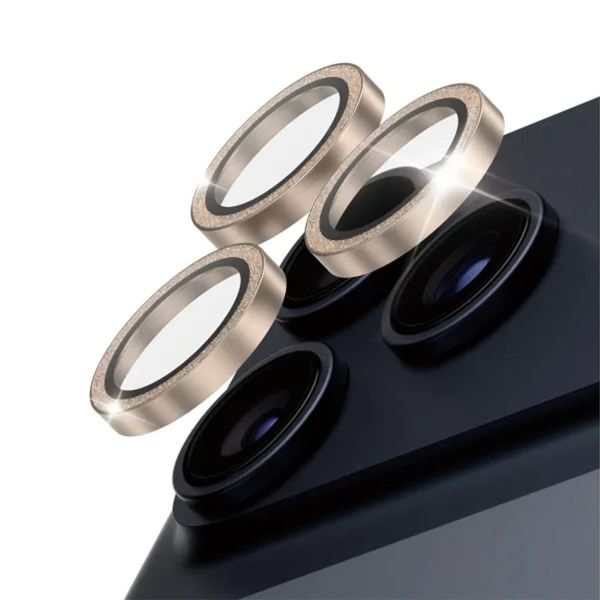 PanzerGlass Camera Protector Hoops Optic Rings voor de Apple iPhone 17 Pro / 17 Pro Max - Glitter Goud