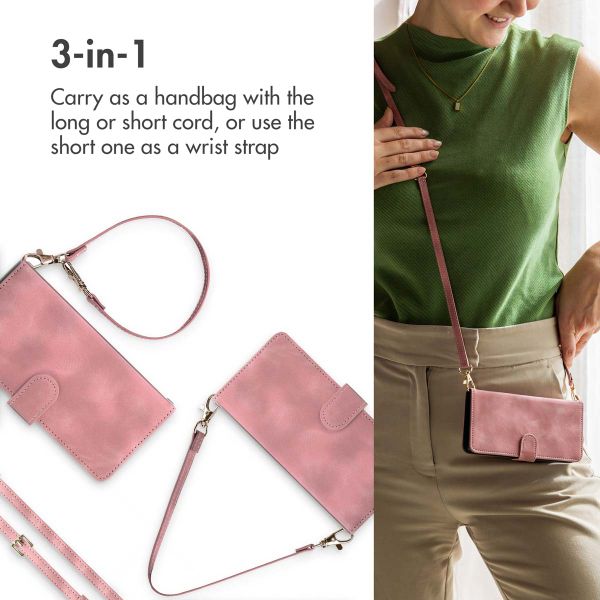 imoshion Bookcase with Strap Apple iPhone 12 (Pro) - Pink