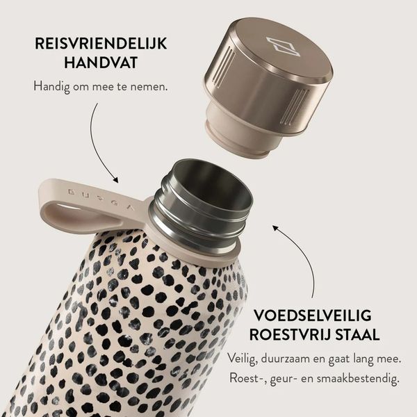 Burga Water Bottle - 500 ml - Almond Latte
