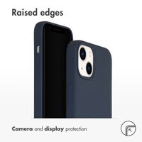 Accezz Liquid Silicone Back Cover with MagSafe Apple iPhone 14 Plus - Dark Blue