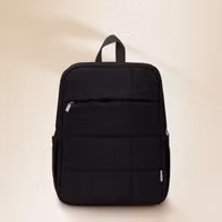 Selencia Vaya Puffy Laptop Rugzak 16 inch - Midnight Black