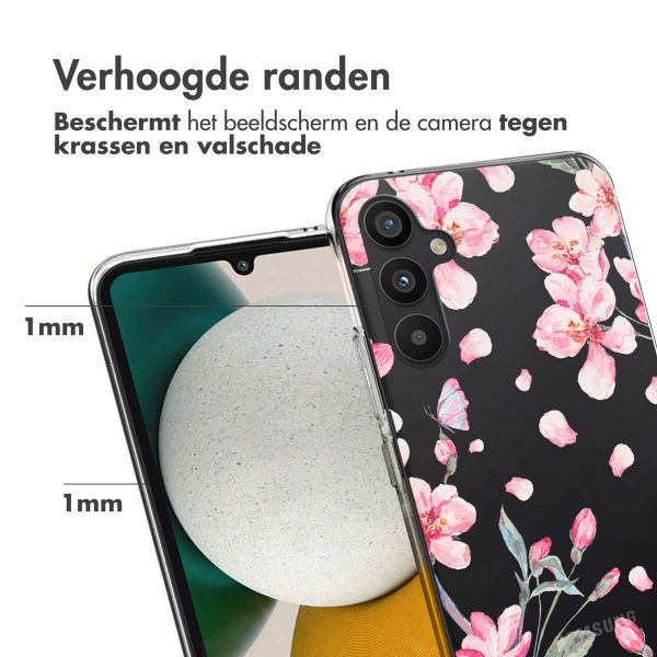 imoshion Design hoesje Samsung Galaxy A34 (5G) - Bloem - Roze