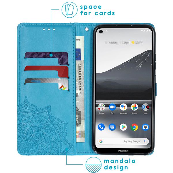 imoshion Mandala Bookcase Nokia 3.4 - Turquoise