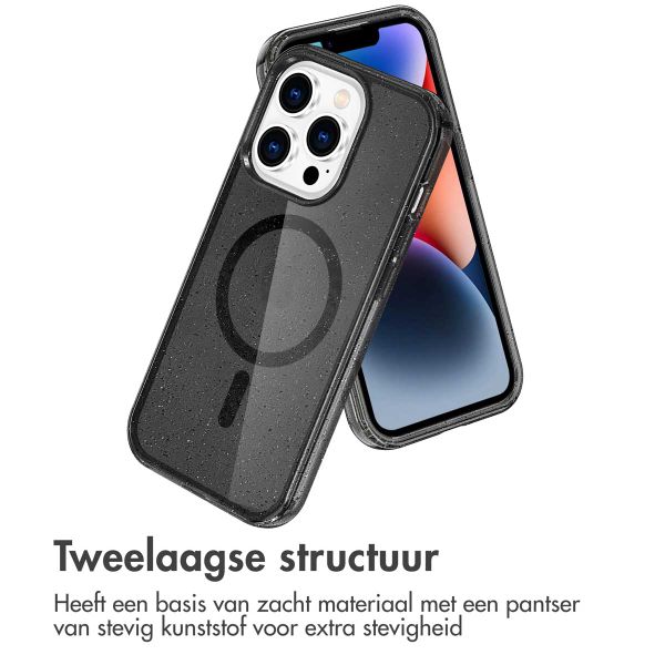 imoshion Sparkle Backcover met MagSafe Apple iPhone 14 Pro Max - Glitter Zwart