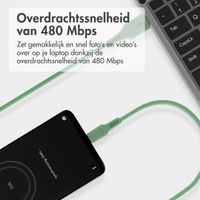 imoshion Braided USB-C naar USB kabel - 1 meter - Groen