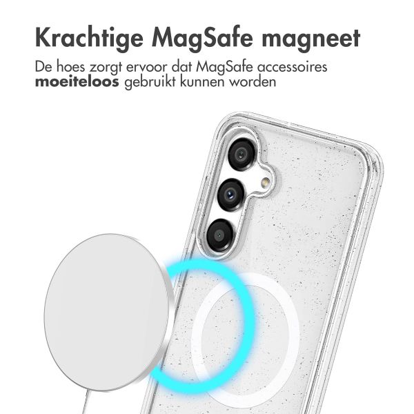 imoshion Sparkle Backcover met MagSafe Samsung Galaxy S25 - Glitter Transparant
