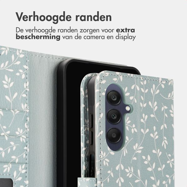 imoshion Design Bookcase Samsung Galaxy A26 - Smoke Green Flowers