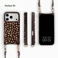 Selencia Nova Real Leather Back Cover with Card Holder Apple iPhone 17 Pro - Fawn Chic