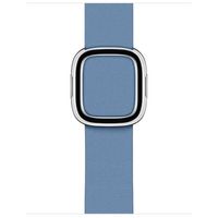 Apple Leather Band Modern Buckle Apple Watch Series 1-9 / SE - 38/40/41 mm / Series 10 - 42 mm - Maat L - Cornflower