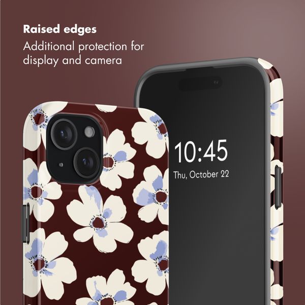 Selencia Vivid Back Cover with MagSafe Apple iPhone 15 - Choco Flower Pop