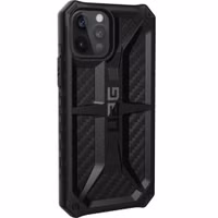 UAG Monarch Backcover Apple iPhone 12 (Pro) - Carbon Fiber Black