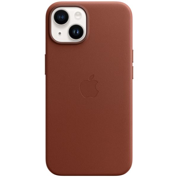 Apple Leather Backcover MagSafe iPhone 14 - Umber