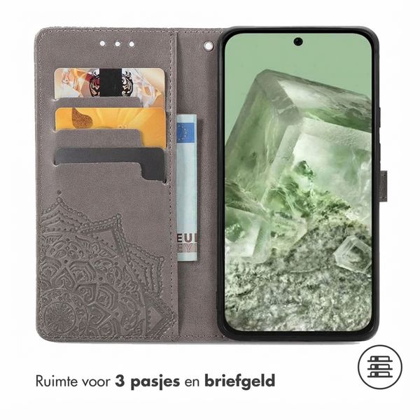 imoshion Mandala Bookcase Google Pixel 8a - Grijs