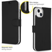 Accezz Wallet Softcase Bookcase iPhone 14 Plus - Zwart