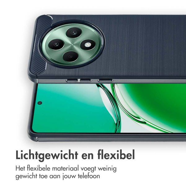 imoshion Brushed Backcover Oppo Reno 12F 5G - Donkerblauw