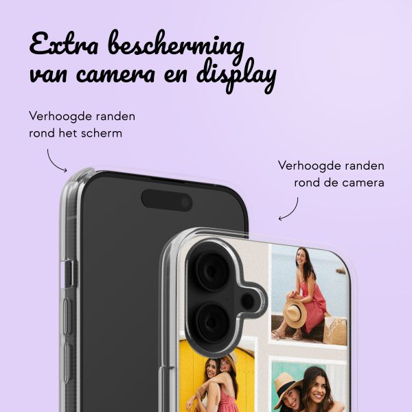 Gepersonaliseerd hoesje met filmrol N°3 iPhone 16 - Transparant