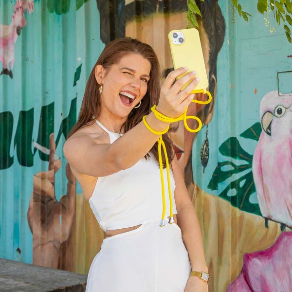 imoshion Silicone Case with Strap Apple iPhone 14 - Yellow
