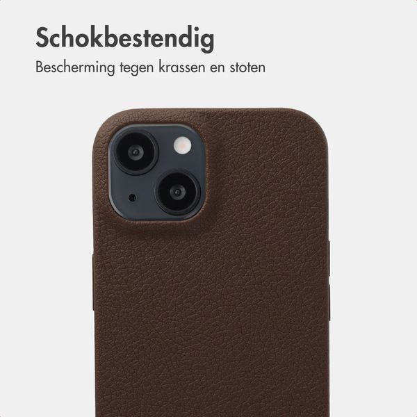 imoshion Texture Backcover Apple iPhone 14 / 13 - Donkerbruin