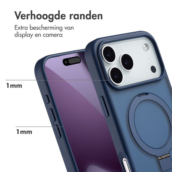 Accezz Ring Stand Backcover met MagSafe Apple iPhone 17 Pro Max - Blauw
