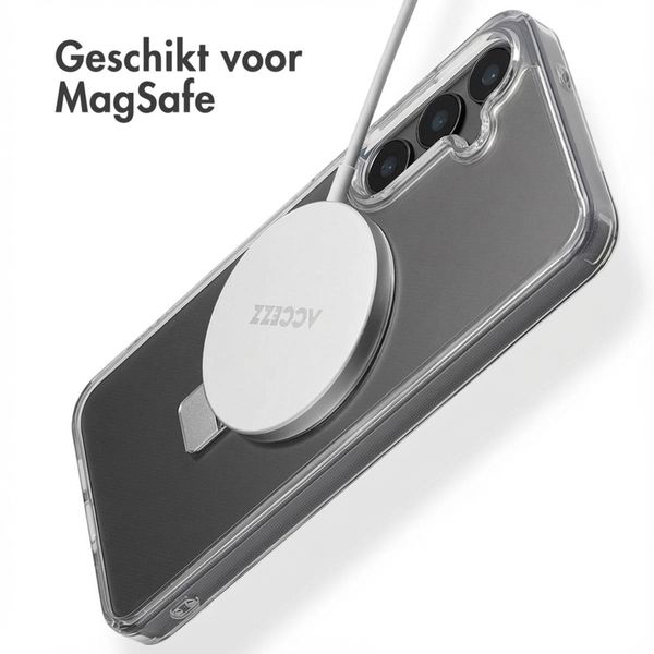 Accezz Ring Stand Backcover met MagSafe Samsung Galaxy S24 Plus - Transparant