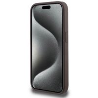 Guess 4G Metal Logo Backcover MagSafe Apple iPhone 15 Pro - Bruin