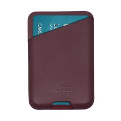 Accezz Leather Card Holder - Compatible with MagSafe and Qi2 - Heath Purple