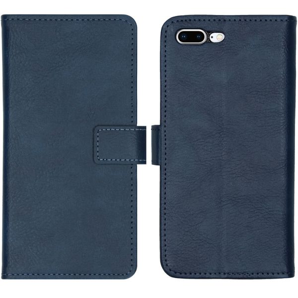 imoshion Luxe Bookcase iPhone 8 Plus / 7 Plus - Donkerblauw