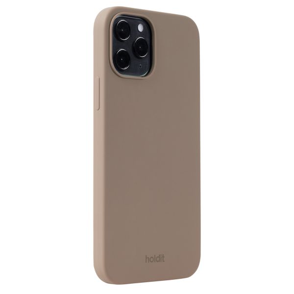 Holdit Silicone Case Apple iPhone 12 (Pro) - Mocha Brown