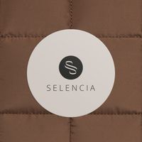 Selencia Puffy Laptop hoes 13-14 inch - Laptopsleeve - Mocha Brown