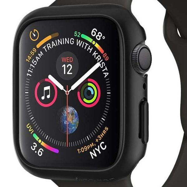 Spigen Thin Fit™ Case Apple Watch Series 4 / 5 / 6 / SE - 40 mm - Zwart