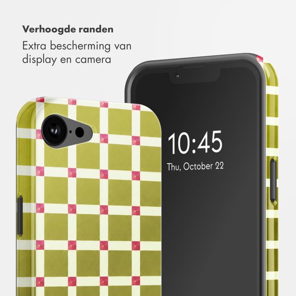 Selencia Vivid Backcover met MagSafe Apple iPhone 17e / 16e - Check This Olive