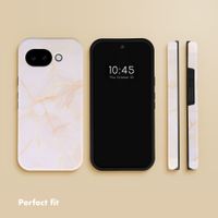 Selencia Vivid Back Cover with MagSafe Google Pixel 10a - Golden Beige Marble