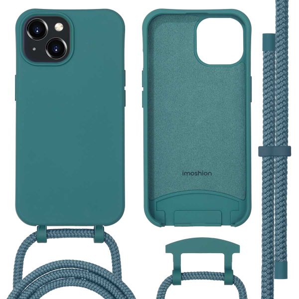 imoshion Color Backcover met afneembaar koord MagSafe iPhone 15 - Dark Green