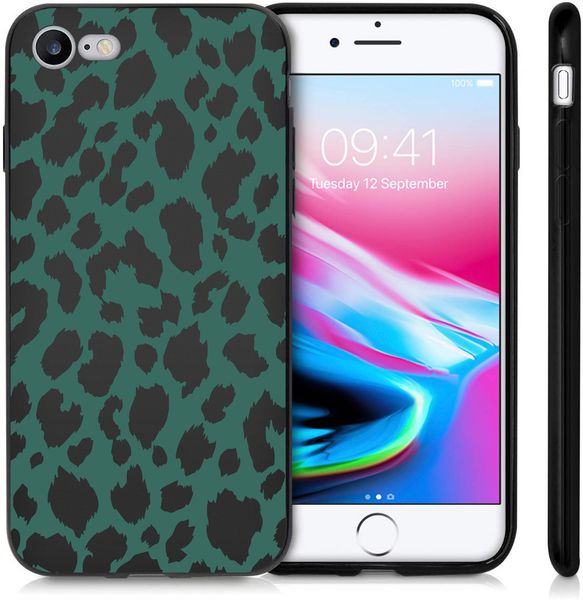 imoshion Design hoesje iPhone SE (2022 / 2020) / 8 / 7 - Luipaard - Groen