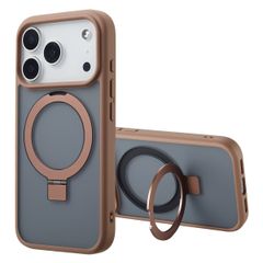 Accezz Ring Stand Backcover met MagSafe Apple iPhone 17 Pro Max - Bruin