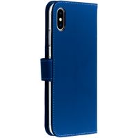 Accezz Wallet Softcase Bookcase Apple iPhone Xs Max - Blauw