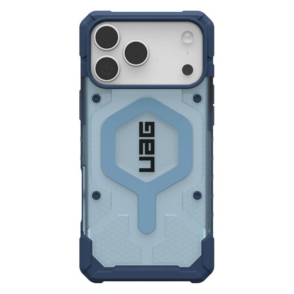 UAG Pathfinder Clear MagSafe Backcover met Lanyard Apple iPhone 17 Pro - Clear / Blue Lanyard