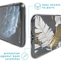 imoshion Design hoesje iPhone 11 Pro - Bladeren / Zwart