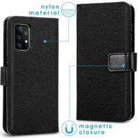 imoshion Luxe Canvas Bookcase Samsung Galaxy A52(s) (5G/4G) - Zwart