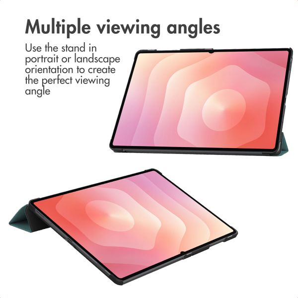 imoshion Trifold Book Case Samsung Galaxy Tab S11 / S12 Ultra - Dark Green