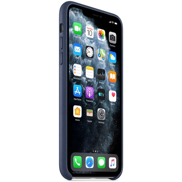 Apple Leather Backcover iPhone 11 Pro Max - Midnight Blue