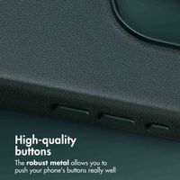 Accezz Leather Back Cover with MagSafe Apple iPhone 16 Pro - Cedar Green