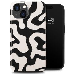 Selencia Vivid Case Apple iPhone 15 - Art Wave Black