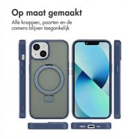 Accezz Ring Stand Backcover met MagSafe Apple iPhone 13 - Blauw